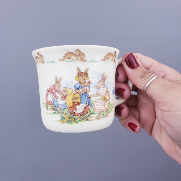 Royal Dalton Bunnykins Coffee Cups Lot 2 Coffee Mug, Beatrix Potter Peter Rabbit - Picture 11 of 11